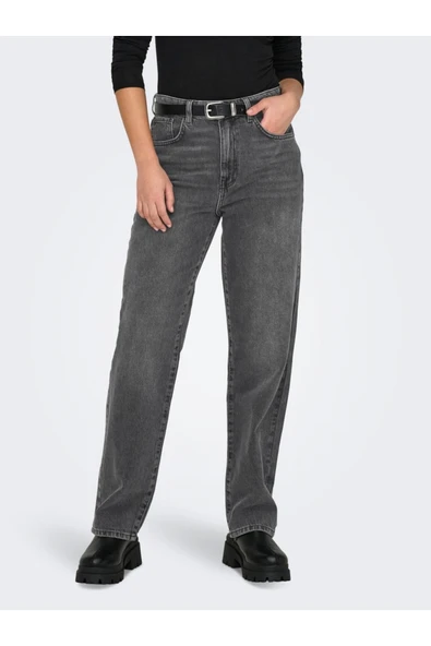 Only   ONLROBYN MW STR LO AK CRO132 DNM NOOS Kadın Gri Jean - 15325107 ürün görseli 1