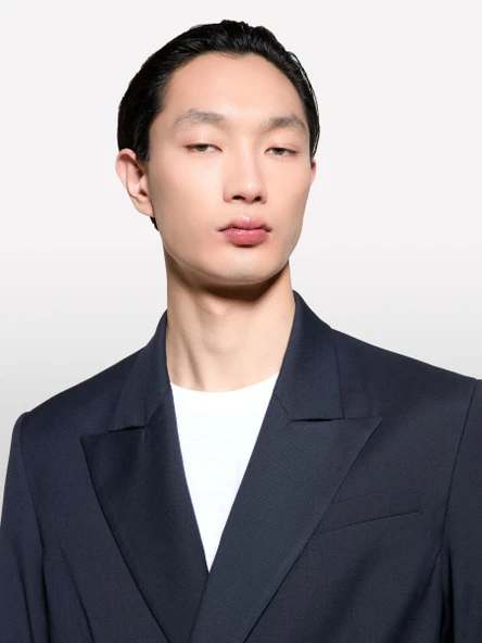 Sisley   Viskoz Karışımlı Kruvaze Regular Fit Blazer Ceket Erkek Bej Ceket - 325P2TBJSW028 ürün görseli 1