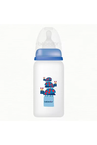 Bebedor Mavi Uğurböceği Desenli Pp Biberon 125 ml 23302 ürün görseli 1