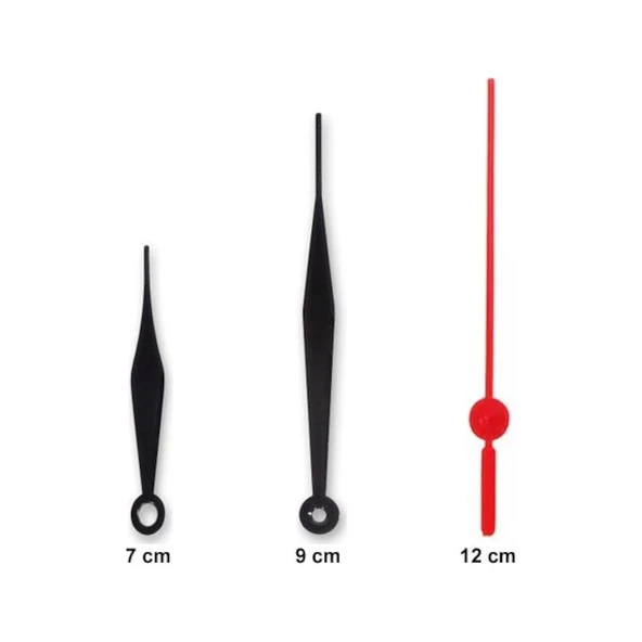 1 Adet, Duvar Saat Mekanizması, 10 Mm Şaft, Sessiz, Saat Motoru, Siyah ürün görseli 1