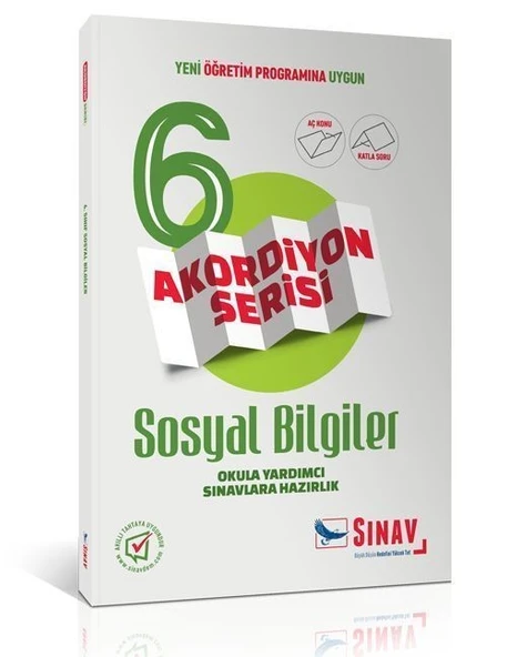 6.Sınıf Sosyal Bilgiler Akordiyon Kitap Sınav Yayınları ürün görseli 1
