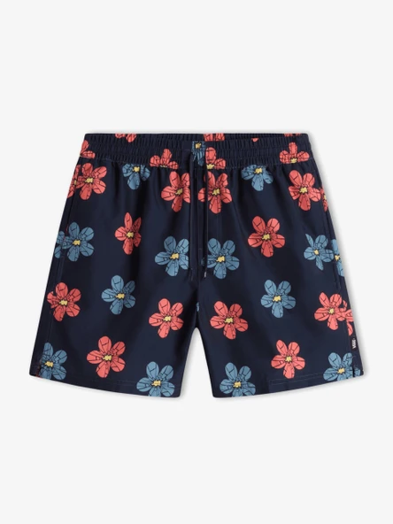 Vans   PRIMARY PRINT ELASTIC BOARDSHORT Erkek Koyu Mavi Deniz Şortu - VN0008KU ürün görseli 1