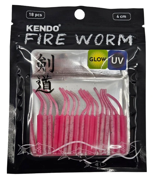 Kendo Fire Worm Lrf Silikonu 5cm 18 Adet - Resim 10