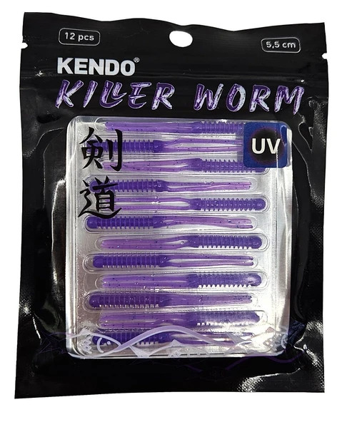Kendo Killer Worm Lrf Silikonu 5,5cm 12 Adet - Resim 9