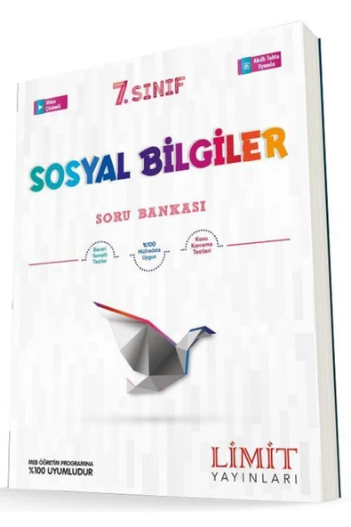 7.Sınıf Sosyal Bilgiler Soru Bankası Limit Yayınları ürün görseli 1