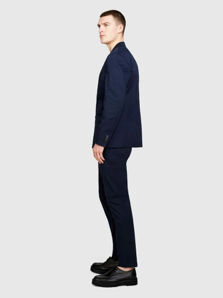 Sisley   İki Düğmeli Slim Fit Ceket Erkek Lacivert Ceket - 324P2FBHSW01J ürün görseli 1