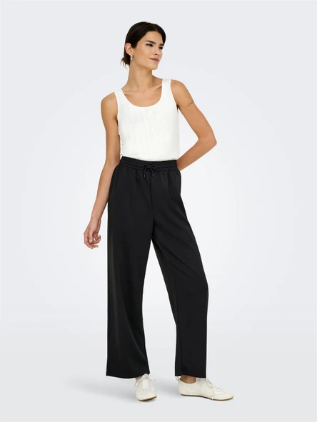 Only   ONLSCARLETT LIFE WIDE PANT SWT NOOS Kadın Siyah Eşofman Altı - 15346400 ürün görseli 1
