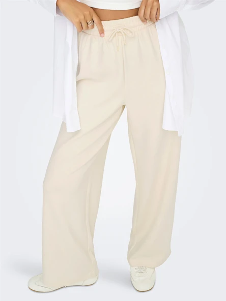 Only   ONLSCARLETT LIFE WIDE PANT SWT NOOS Kadın Gri Eşofman Altı - 15346400 ürün görseli 1