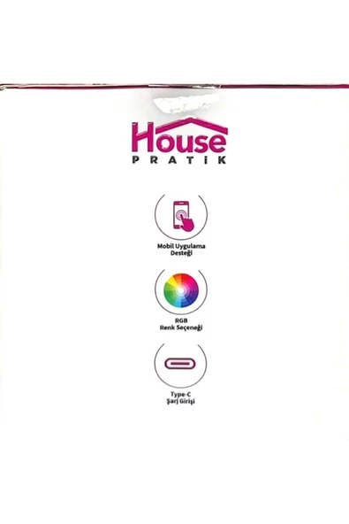House pratik HP54 APP'Lİ GECE LAMBASI - Resim 3