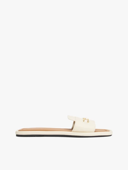Tommy Hilfiger   LEATHER HORSEBIT MULE Kadın Bej Sandalet - FW0FW08420 ürün görseli 1