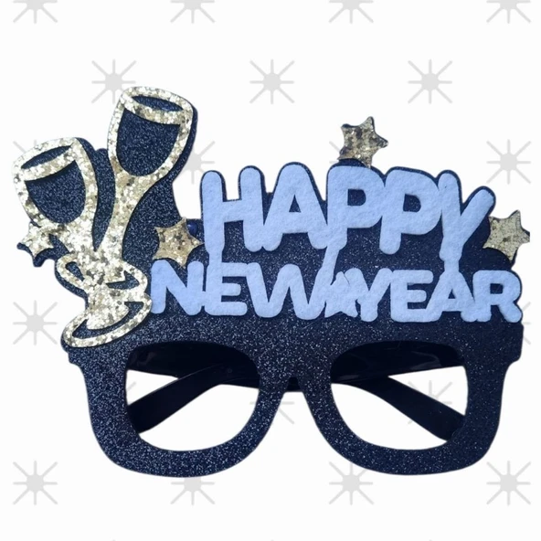 Yılbaşı Partisi Happy Newyear Kadehli Gözlük 1 Adet ürün görseli 1