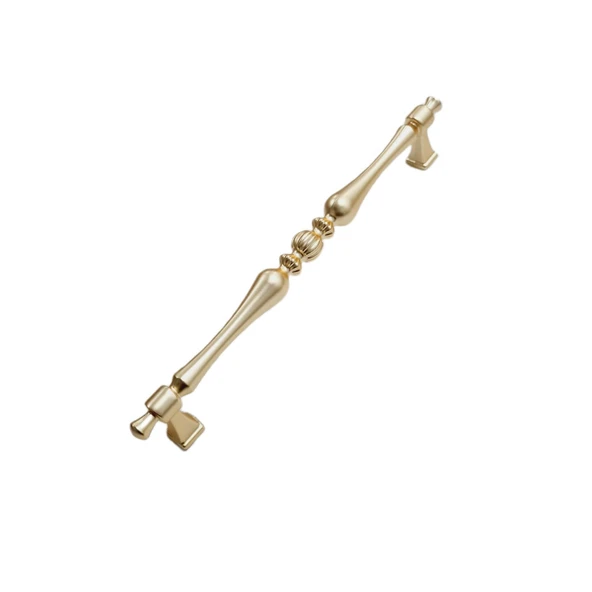 Vezir Model Mat Altın 160 mm Metal Kulp – 5 Adet | Modern ve Zarif Dolap & Çekmece Kolu ürün görseli 1