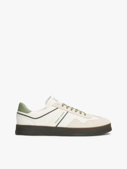 Tommy Hilfiger   THE GREENWICH LEATHER Erkek Beyaz Spor Ayakkabı - EM0EM01587 ürün görseli 1