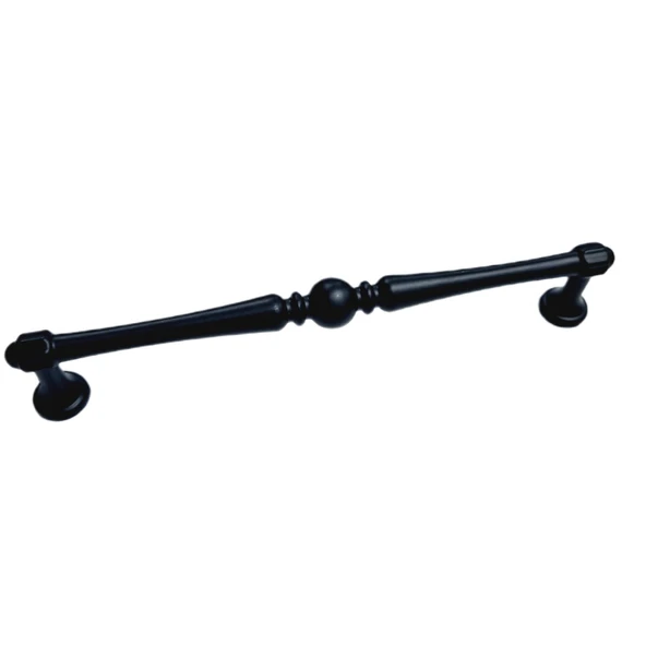 Sultan Model Siyah 160 mm Metal Kulp – 5 Adet | Mat Siyah Dekoratif Mobilya Kulpu ürün görseli 1