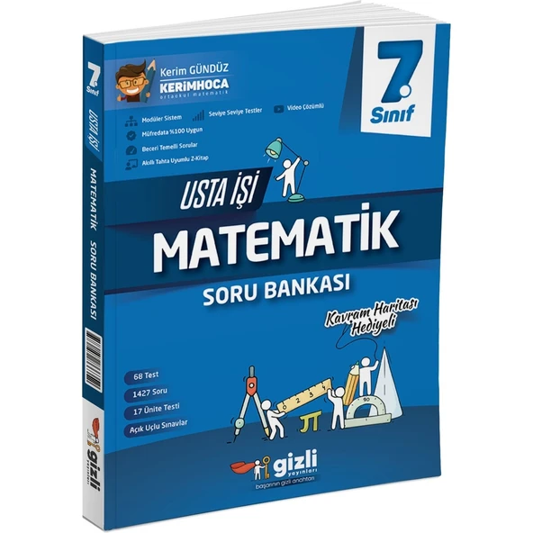 Gizli Yayınları 7. Sınıf Usta İşi Matematik Soru Bankası ürün görseli 1