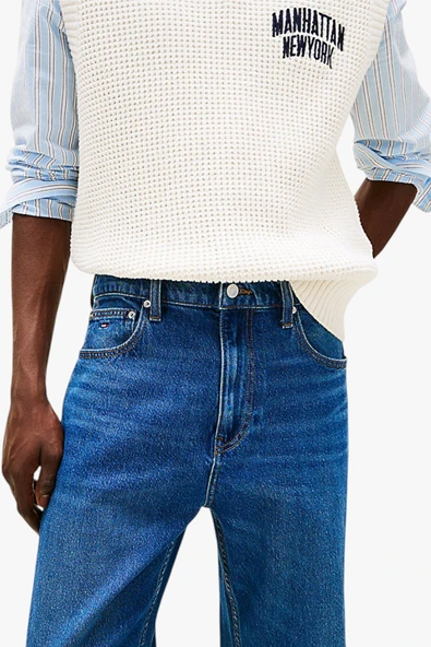 Tommy Hilfiger   OTIS REGULAR STR BI0152 CO Erkek Mavi Denim Pantolon - DM0DM21021 ürün görseli 1