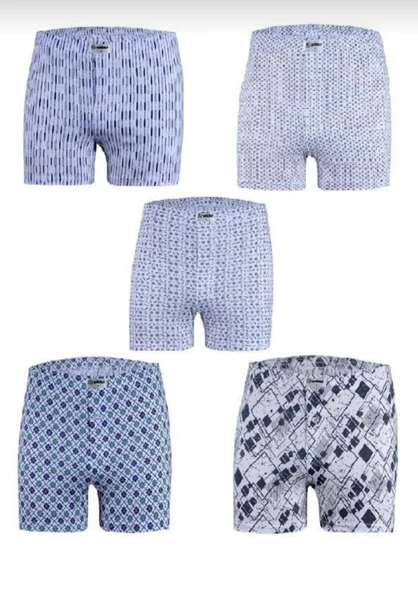 YILDIZ 35 ERKEK EMPRİME DESENLİ PENYE BOXER 6 ADET ürün görseli 1