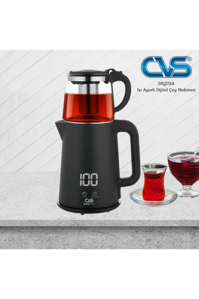 CVS ISI AYARLI DİJİTAL ÇAY MAKİNESİ DN1553 ürün görseli 1