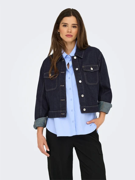 Only   ONLLUMI LS JACKET DNM PIM NOOS Kadın Mavi Denim Ceket - 15339977 ürün görseli 1