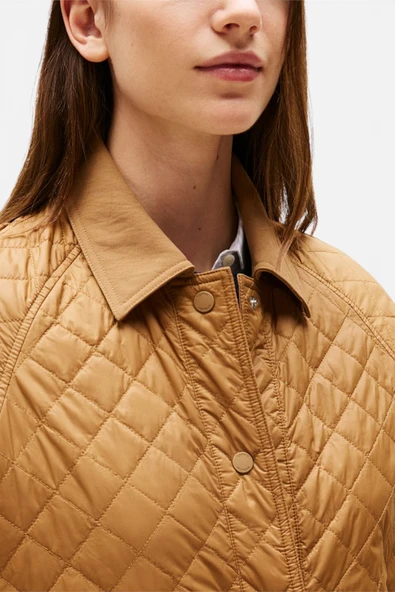 Tommy Hilfiger   PADDED NYLON REG QUILTED COAT Kadın Kahverengi Parka - WW0WW46448 ürün görseli 1