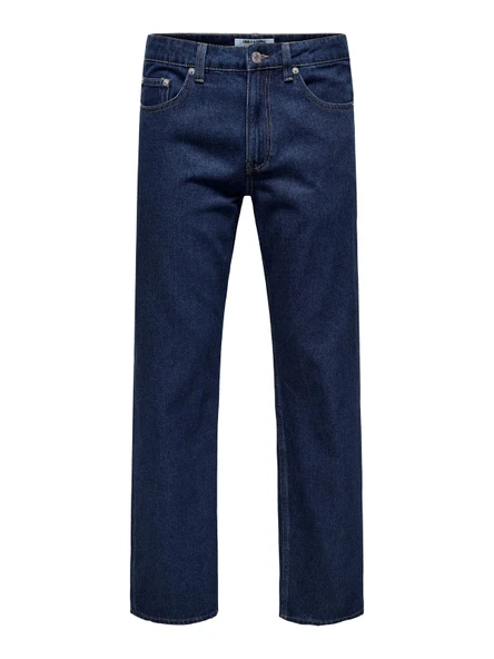 Only & Sons   ONSEDGE STRAIGHT 4618 EY BOX PIM  JEANS Erkek Blue Denim Pantolon - 22034618 ürün görseli 1