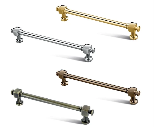 Kale Bronz 160 mm Metal Kulp – 5 Adet | Dekoratif ve Dayanıklı Mobilya Kulpu ürün görseli 1