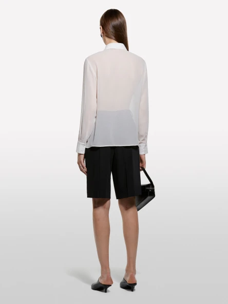 Sisley   Önü Fırfır Detaylı Regular Fit Gömlek Kadın Pembe Gömlek - 325A5NOXLQ09T ürün görseli 1