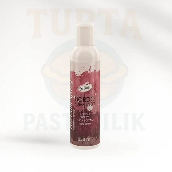 DR.GUSTO METALİK SPREY 250 ML BORDO ürün görseli 1