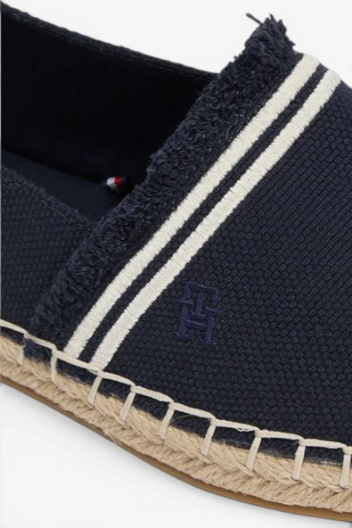 Tommy Hilfiger   FRINGE CANVAS CLOSED ESPADRILLE Kadın Mavi Espadril - FW0FW08881 ürün görseli 1