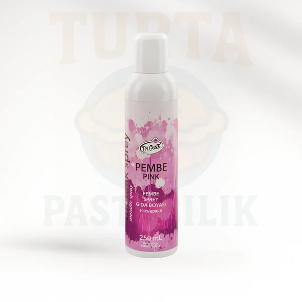 DR.GUSTO METALİK SPREY 250 ML PEMBE ürün görseli 1