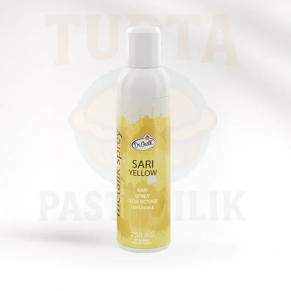 DR.GUSTO METALİK SPREY 250 ML SARI ürün görseli 1