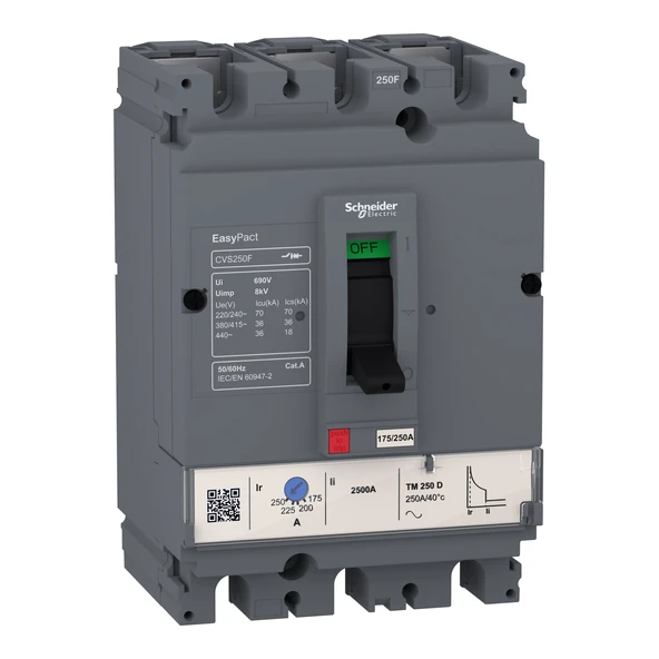 Schneider Electric LV525333 3x250A 36kA TMŞ 175-250A Ayarlı ürün görseli 1