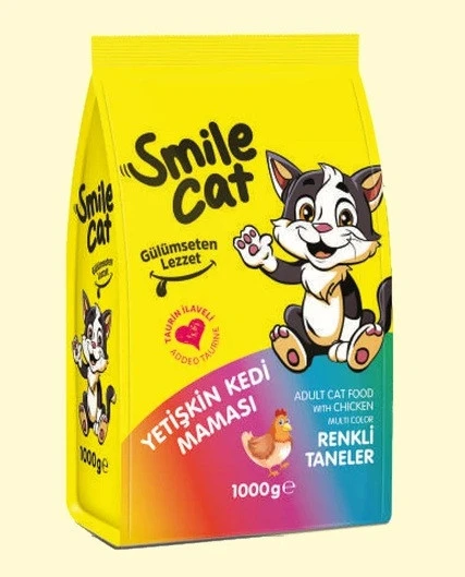 Smile Cat Yetişkin Kedi Mix 1 kg Kuru Mama ürün görseli 1