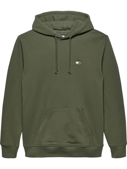 Tommy Hilfiger   TJM REG BADGE HOODIE EXT Erkek Yeşil Kazak - DM0DM20258 ürün görseli 1
