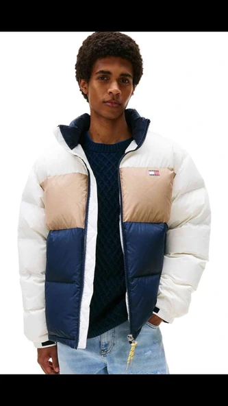 Tommy Hilfiger   TJM ALASKA DOWN CLBK PUFFER Erkek Beyaz Mont - DM0DM22117 ürün görseli 1