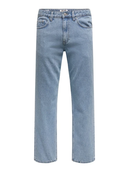 Only & Sons   ONSEDGE STRAIGHT 4618 EY BOX PIM  JEANS Erkek Blue Denim Pantolon - 22034618 ürün görseli 1