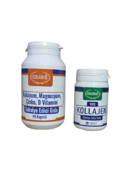 ERSAĞ KOLLAJEN TABLET  + KALSİYUM MAGNEZYUM ÇİNKO D TABLET SET ürün görseli 1