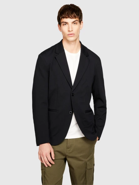 Sisley   Rahat Kalıp Astarsız Ceket Erkek Siyah Mont - 323A285SSW015 ürün görseli 1