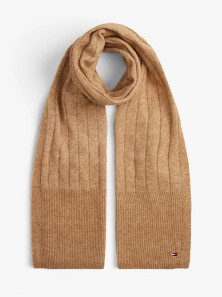 Tommy Hilfiger   TH FLAG FLUFFY SCARF Kadın Yeşil Atkı - AW0AW17787 ürün görseli 1