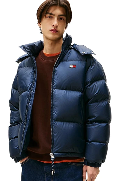 Tommy Hilfiger   TJM ALASKA DOWN PUFFER EXT Erkek Mavi Mont - DM0DM22036 ürün görseli 1