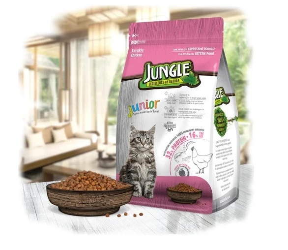 Jungle 1.5 kg Tavuklu Yavru Kedi Maması ürün görseli 1