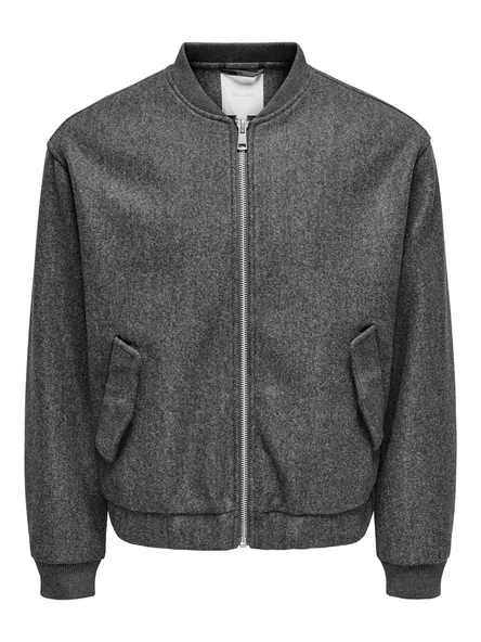 Only & Sons   ONSWORF LIFE BOMBER JACKET OTW Erkek Gri Mont - 22034739 ürün görseli 1