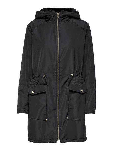 Only   ONLDAHLIA  REV. FUR PARKA OTW Kadın Siyah Parka - 15208727 ürün görseli 1