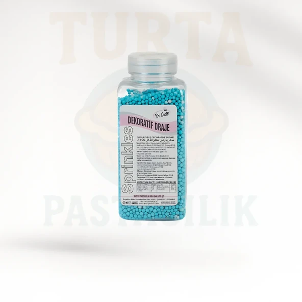 DR.GUSTO SPRINKLES 2 MM  250 GR MAVİ ürün görseli 1