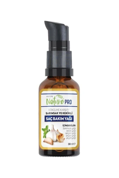 AVON Naturepro Sarımsak ve Kekikli Saç Bakım Yağı 30ml ürün görseli 1
