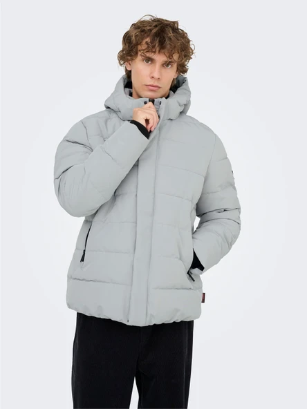 Only & Sons   ONSCAYSON PUFFA OTW NOOS Erkek Gri Mont - 22019598 ürün görseli 1