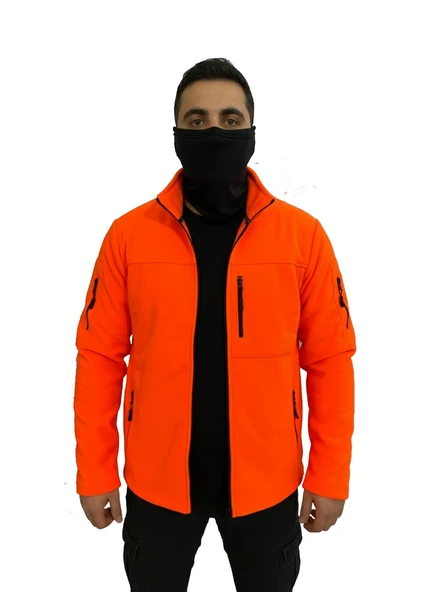 TURUNCU TAKTİK POLAR MONT AVCI 7 CEP ürün görseli 1