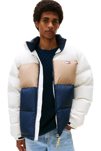 Tommy Hilfiger   TJM ALASKA DOWN CLBK PUFFER Erkek Beyaz Mont - DM0DM22117 ürün görseli 1