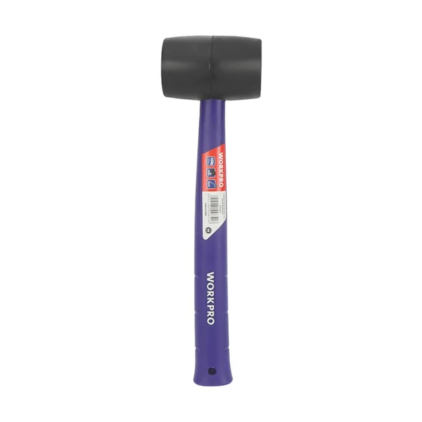 WORKPRO WP241041 57mm 450Gr PVC PP Saplı Siyah Kauçuk Tokmak ürün görseli 1