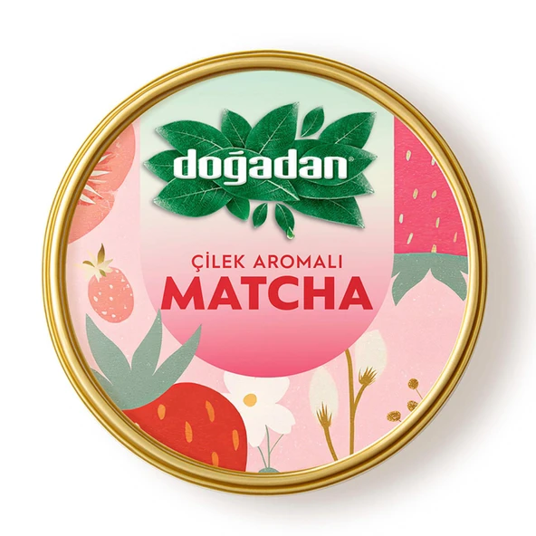 Doğadan Çilek Aromalı Matcha Yeşil Çay Tozu 25 G ürün görseli 1